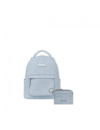 Ensemble - Sac à dos 3-en-1 + Porte-cartes light denim Paris Déstockage Promo